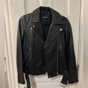 Madewell Leather Motorcycle Jacket - XS